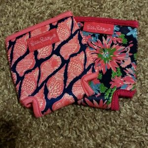 Set of Lilly Pulitzer koozies